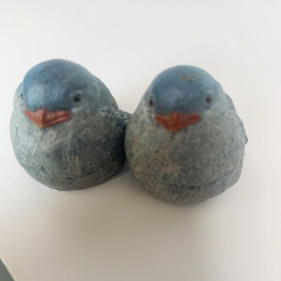 Kesa Danish Design Bluebirds Miniature Figurines Made in Holland Puffy 1.25" Set - Picture 7 of 7